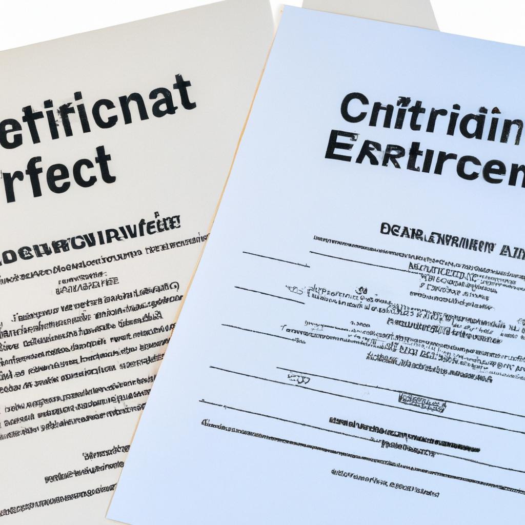 Exploring the Advantages ‌and Disadvantages of Electronic and Paper Certificates