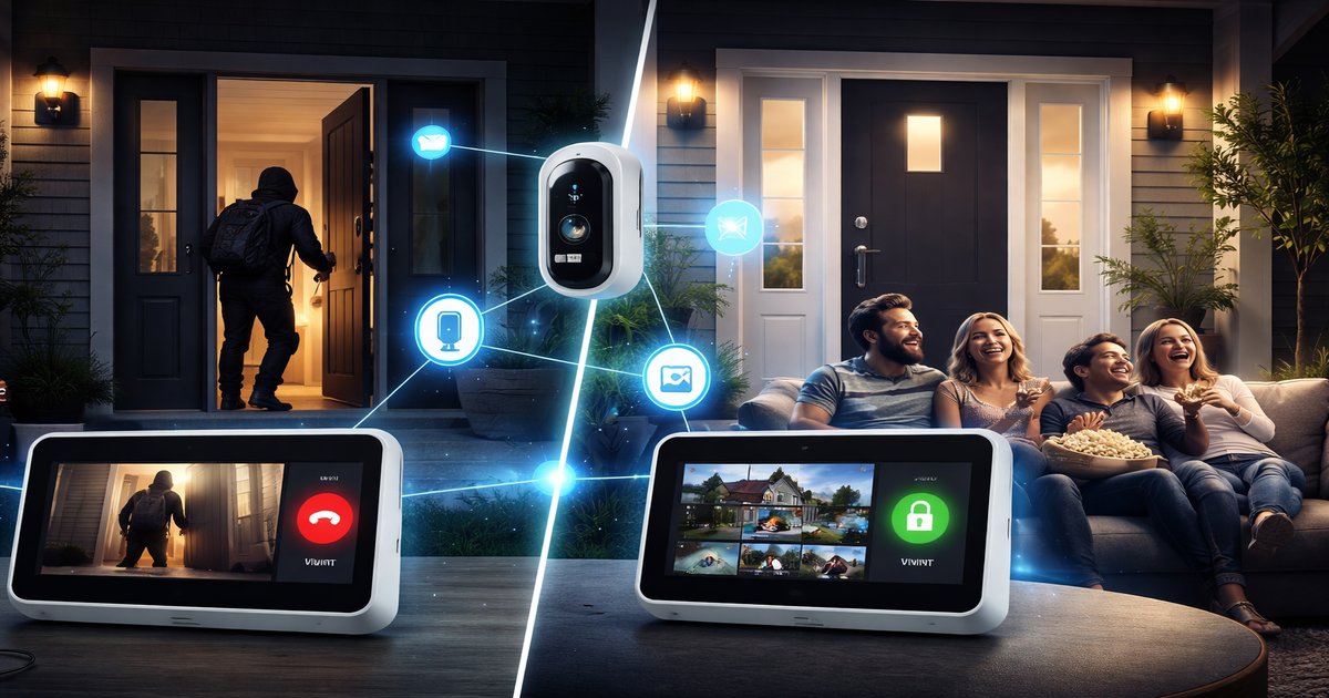 vivint security in use