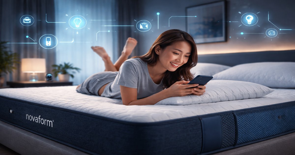 costco novaform mattress in use