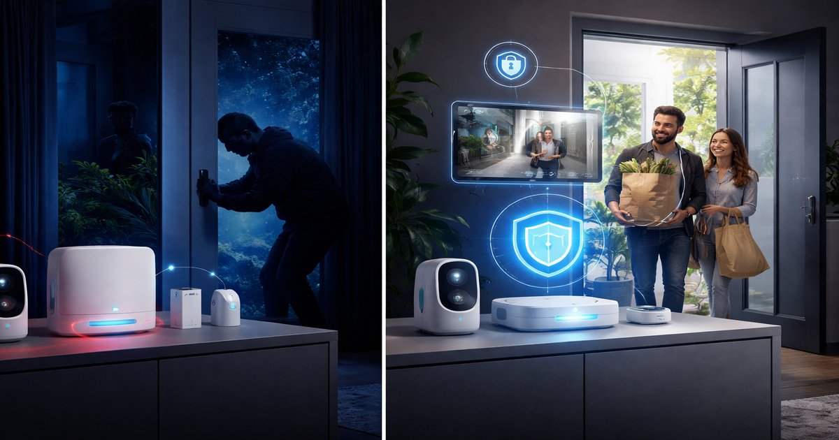 abode home security in use