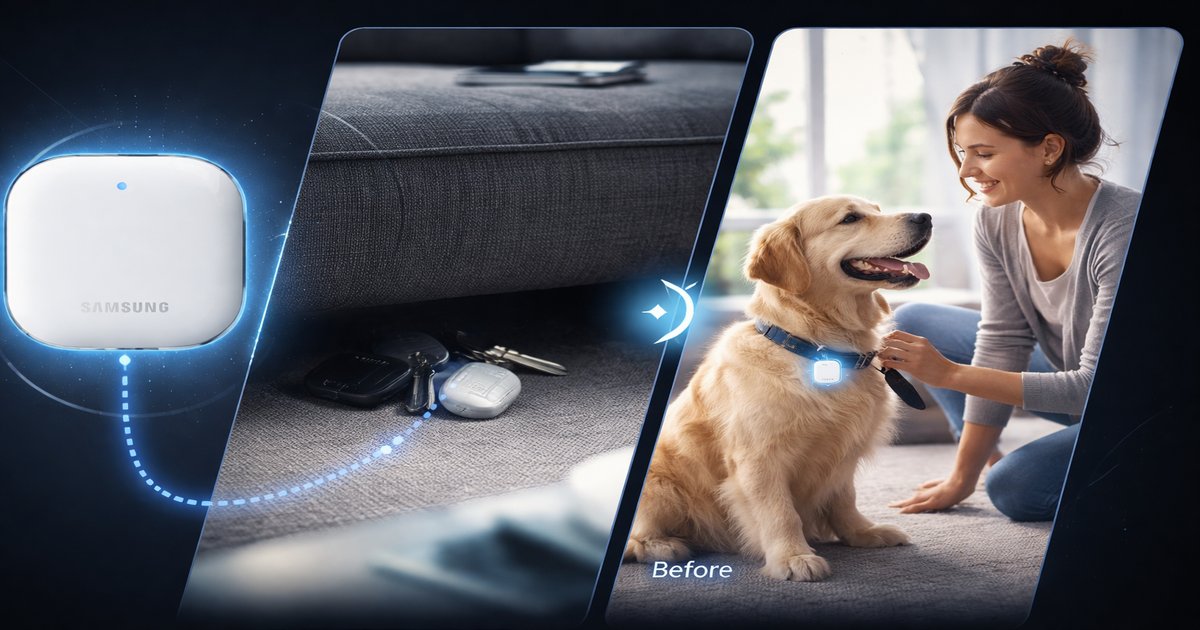 samsung smartthings tracker in use