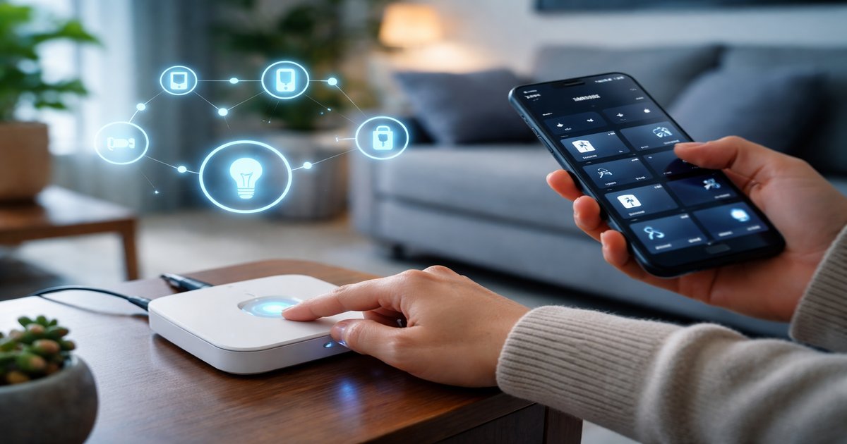 samsung smartthings station in use